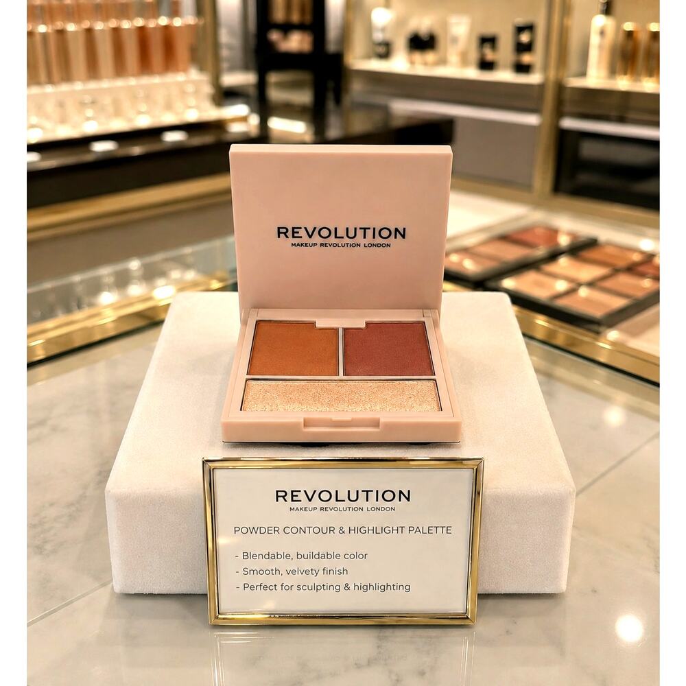 Revolution Contour Powder Compact in Fair Highlight Shade Contour